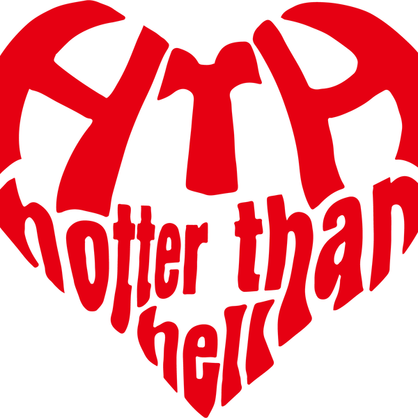 HTH Hotter Than Hell Heart logo foodie着丈71㎝ - パーカー