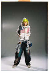 美國國旗拉鍊連帽衫 