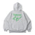 butterfly logo lame hoodie