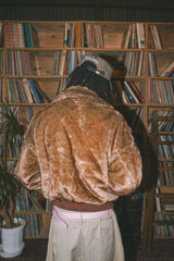 reversible fur flight jacket