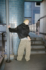 子弹标志水钻拉链连帽衫 