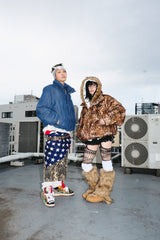 90 로고가 풍부한 복도 재킷