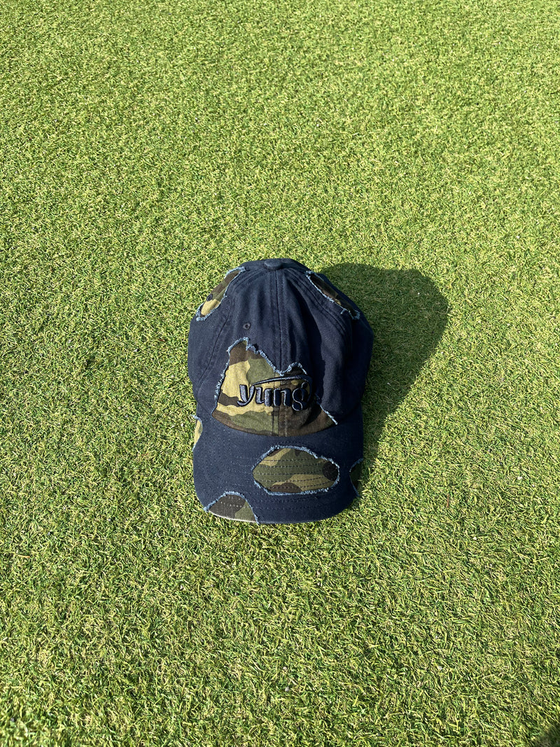 yung logo patchwork cap