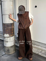WB wide duck pants