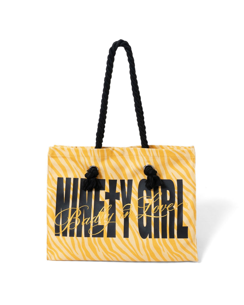 レディ　トートバッグ 9090girl×ラヴ上等】 Gothic Logo Zebra Tote Bag – YZ