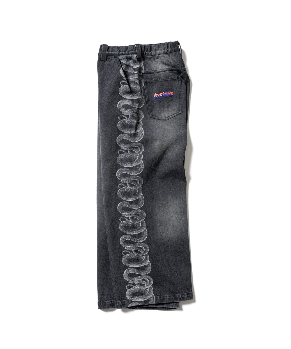 HYSTERIC GLAMOUR genzai SNAKE BAGGY DENIM PANTS – YZ