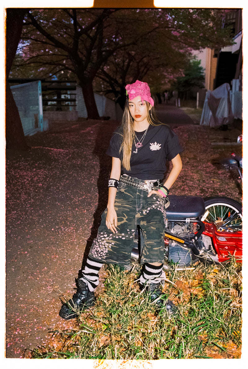 Sakura Embroidered Slub Buggy Jorts – YZ