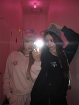 Butterfly logo rhinestone rich sweat