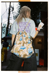 【090×YEPITAL】Chocolate Chip Camo 드로스트링 백 