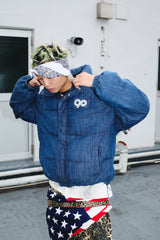 90 로고가 풍부한 복도 재킷