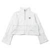 Draw cord half zip sweat