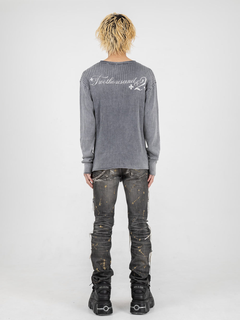 Faded Laceup Knit – YZ