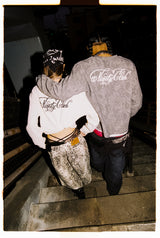 Cursive Logo Henley Neck Thermal L/S Tee