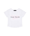 [NICK&NICOLE × YOUNGER SONG]Double Logo Pintuck Top