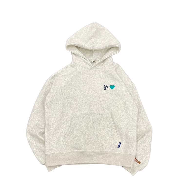 heart patch hoodie