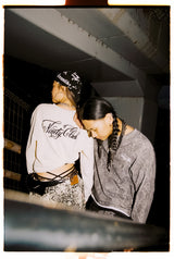 Cursive Logo Henley Neck Thermal L/S Tee