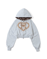 H HEART REVERSIBLE ZIP HOODIE 