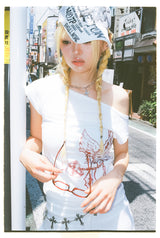 Cross Logo Off Shoulder Tee 