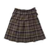 layered wrap midi skirt