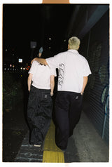 Wide Tuck Chino Pants 