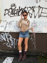 VARSITY VELOUR TOP