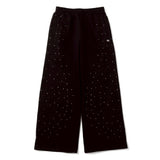 rhinestone curve sweat pants 
