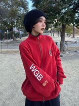 运动针织运动夹克 