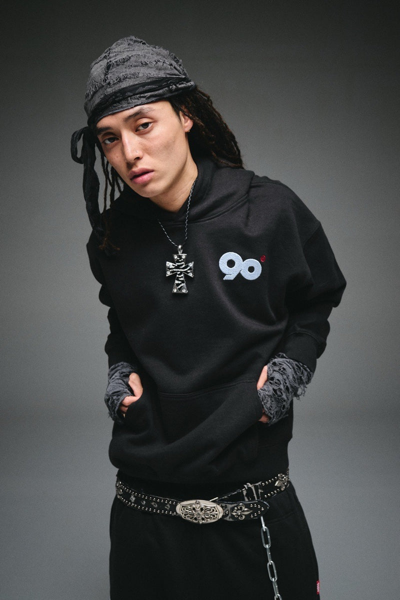 トップス 9090 90 Logo Original Hoodie black M 90 Logo Original Hoodie – YZ