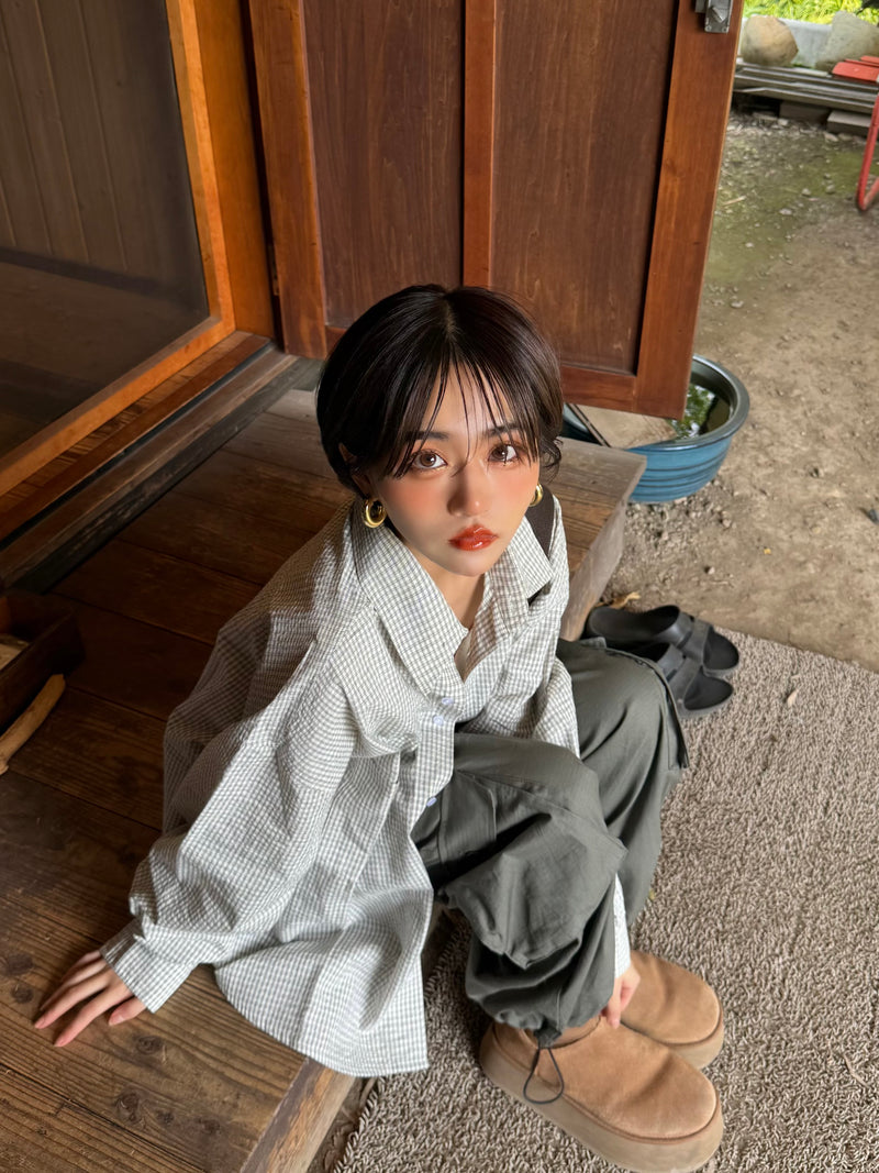 long sleeve check shirt