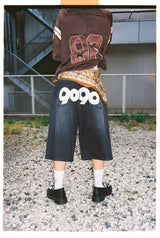 9090 OG Logo Painted Buggy Jorts 