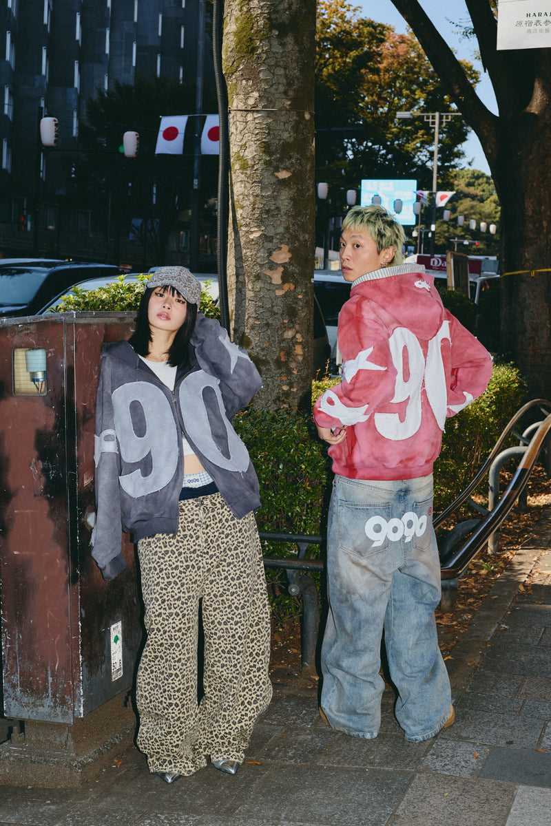 Numbering With Star Logo 拉鍊連帽衫 