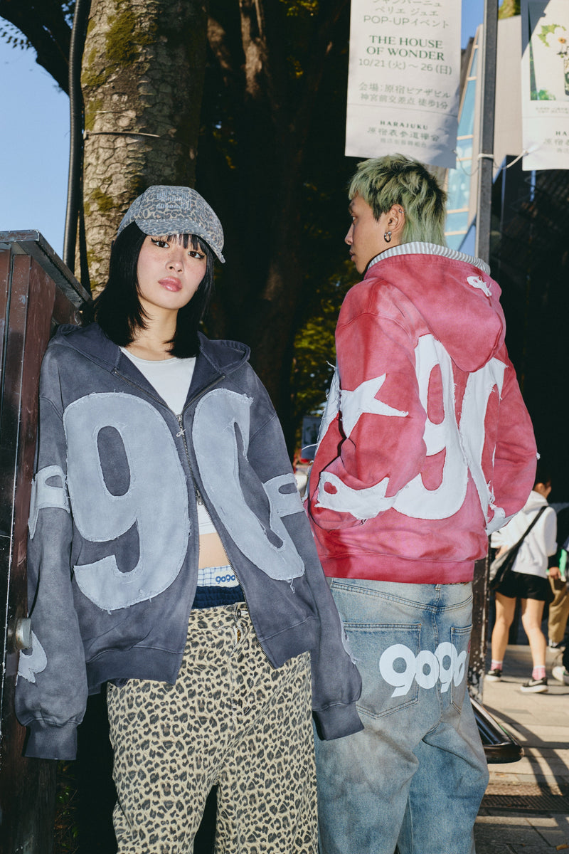 Numbering With Star Logo 拉鍊連帽衫 