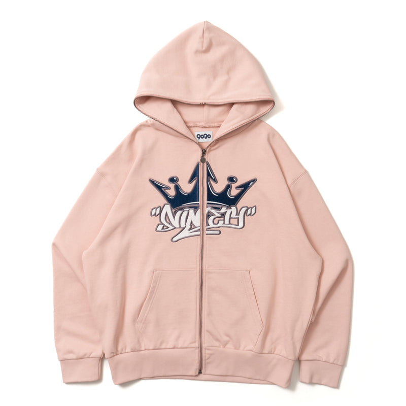 King Logo Front Zip Hoodie