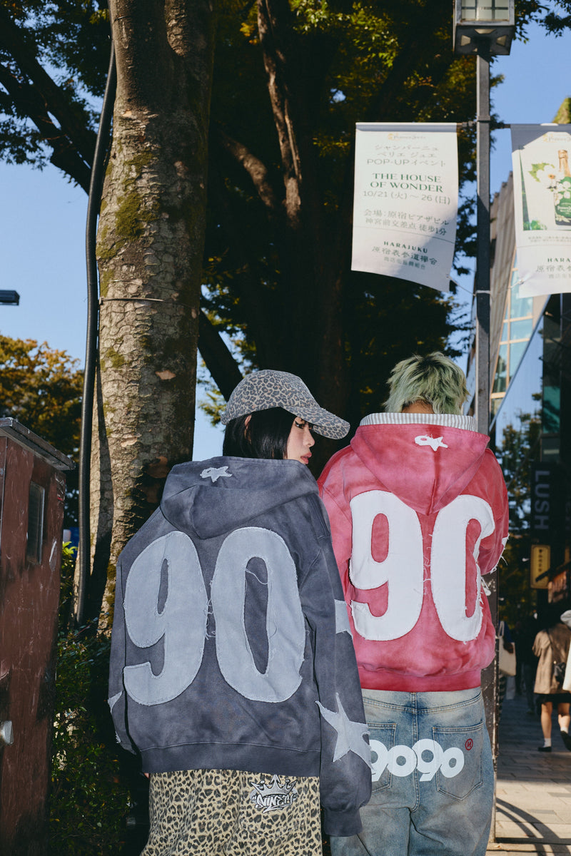 Numbering With Star Logo 拉鍊連帽衫 