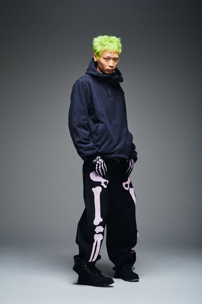 美品⭐️ Y's　ワイズ　ハーフスリーブ　クロップド丈ブルゾン　黒　Y2K Reversible Half Zip Fleece – YZ