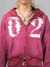 編號拉鍊連帽衫 