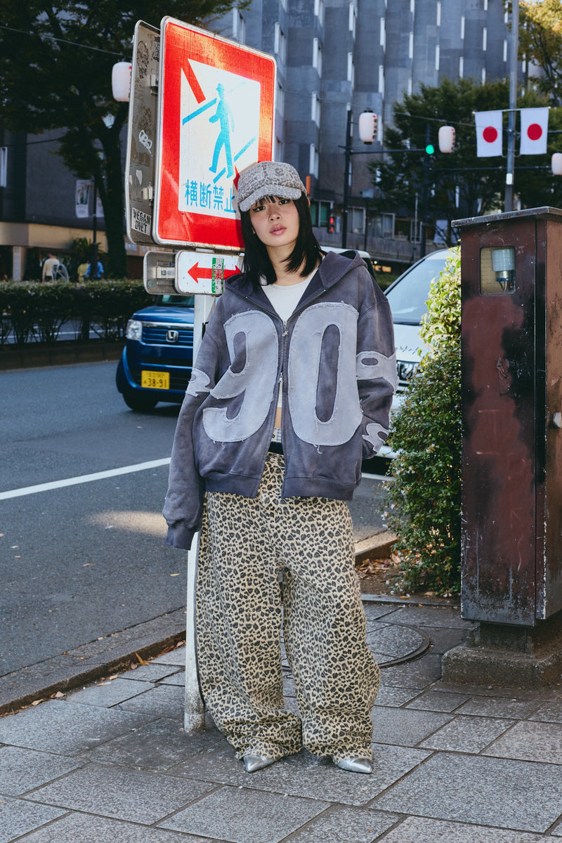 Numbering With Star Logo 拉鍊連帽衫 