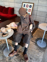 WB loose check shirt