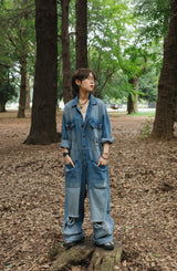 wudge boy denim jump suit