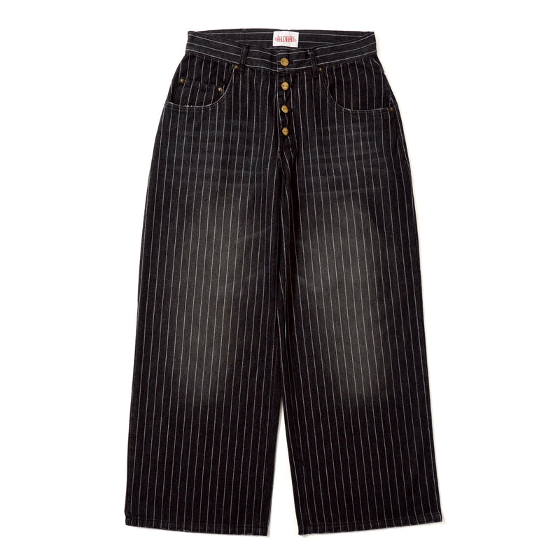 Grunge stripe denim pants – YZ