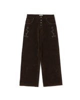 Classic studs suede pants