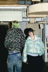 90 로고가 풍부한 복도 재킷