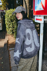 Numbering With Star Logo 拉鍊連帽衫 