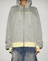 BICOLOR HEART LOGO HOODIE 