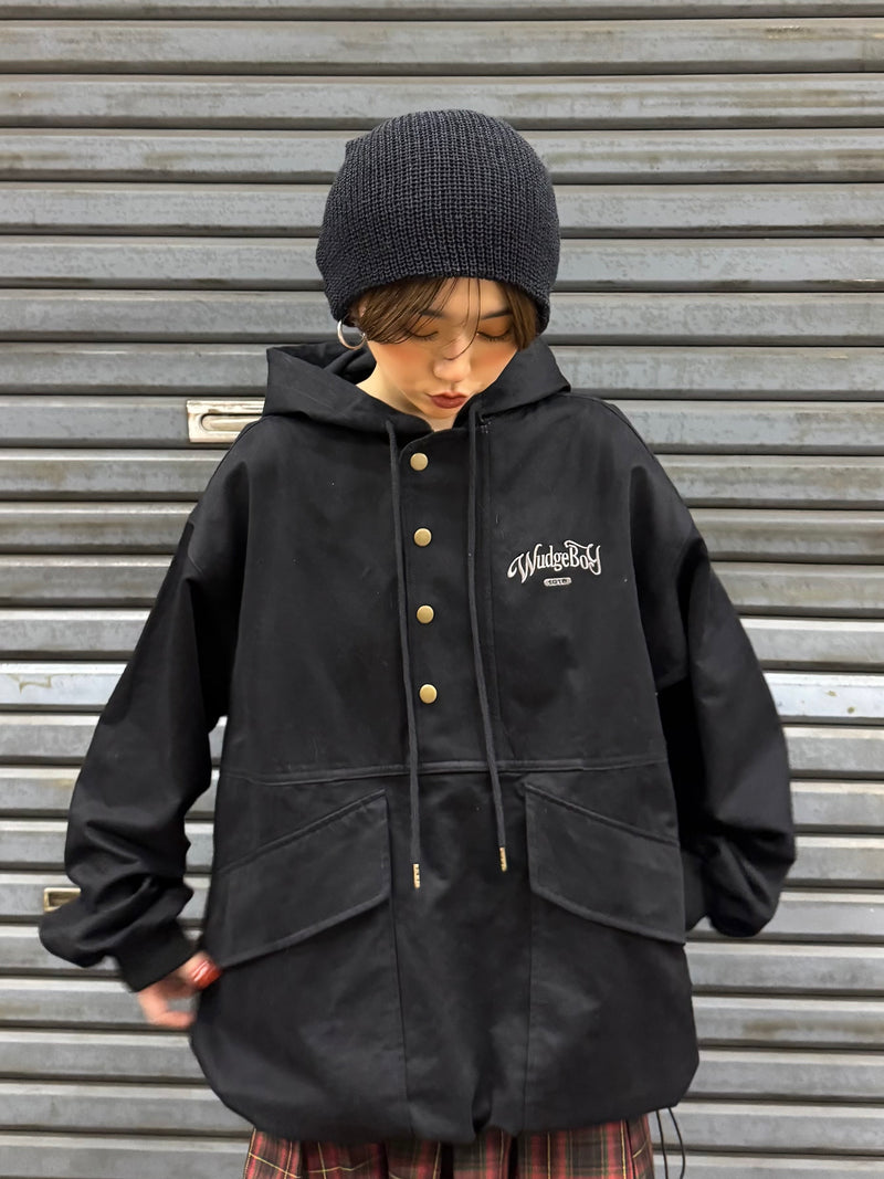 hooded blouson 