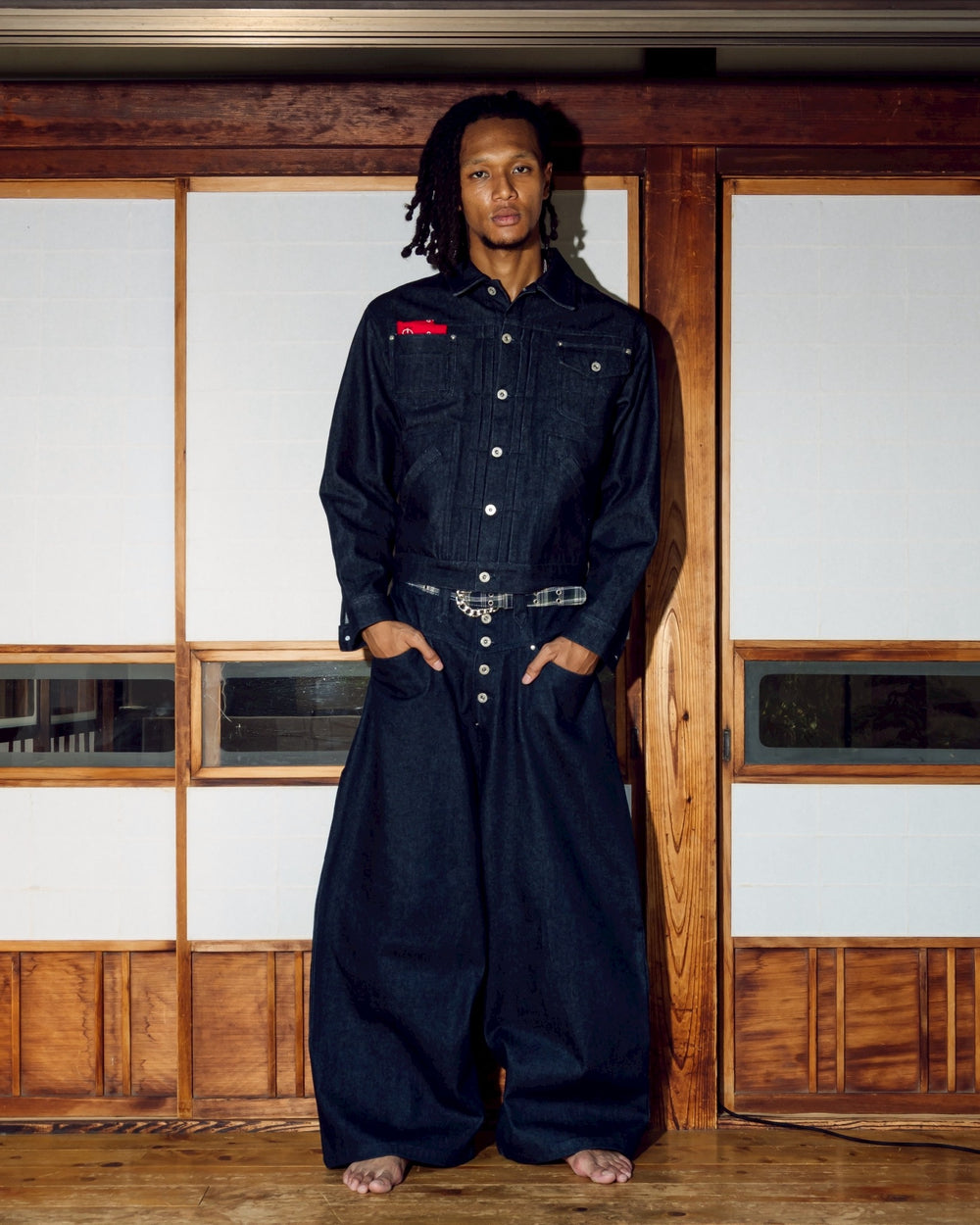 Wide baggy painter denim pants – YZ