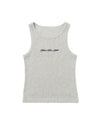 CURSIVE RIB TANKTOP