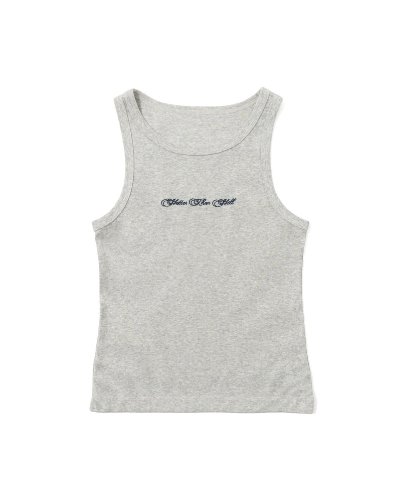 CURSIVE RIB TANKTOP – YZ