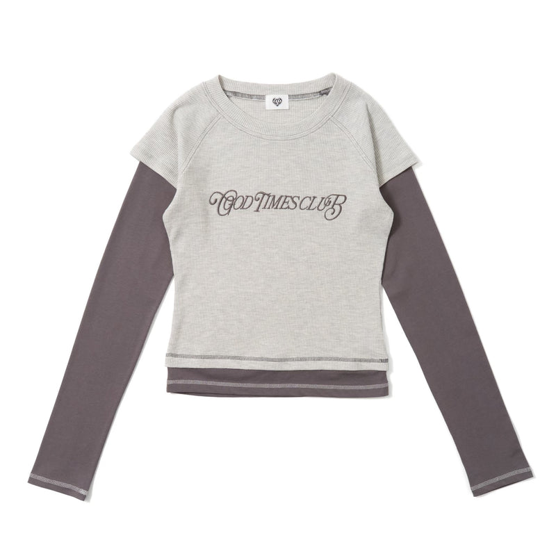 waffle layered long tee – YZ