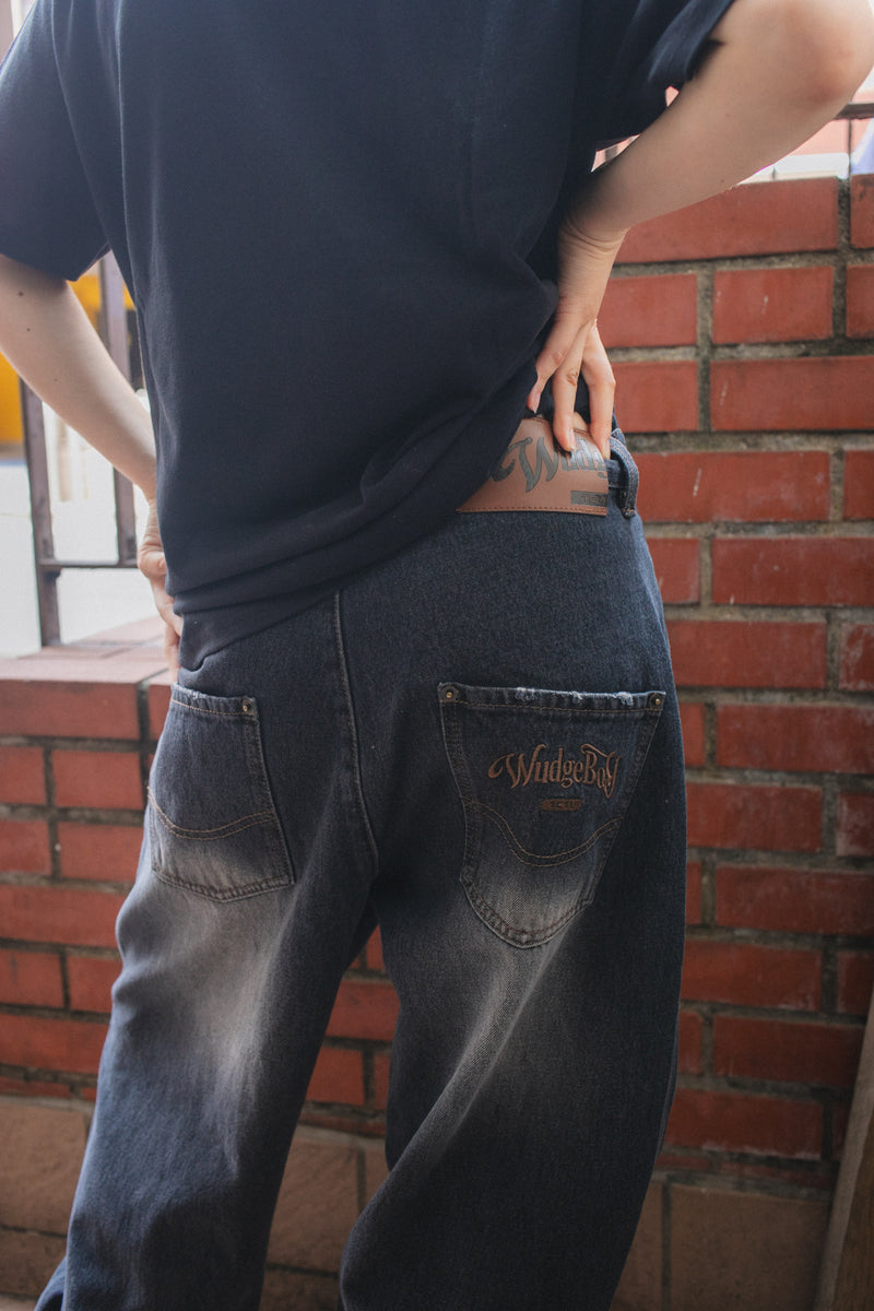 wudge boy over dye damage denim